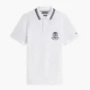 Regular Fit Monogram Crest Pique Polo Regular Fit Monogram Crest Pique Polo