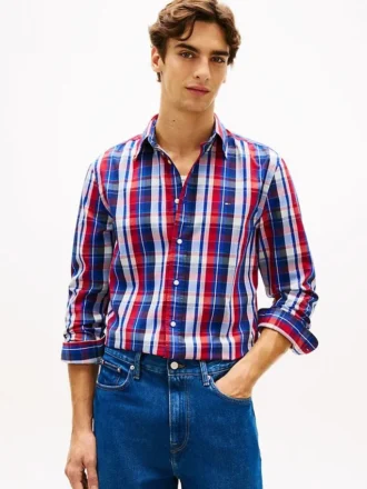 Regular Fit Multi-Check Flex-skjorta