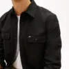 Regular Fit Overshirt i borstad twill Regular Fit Overshirt i borstad twill