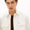 Regular Fit Overshirt i borstad twill Regular Fit Overshirt i borstad twill