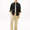 Regular Fit Overshirt i borstad twill Regular Fit Overshirt i borstad twill