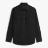 Regular Fit Overshirt i borstad twill Regular Fit Overshirt i borstad twill