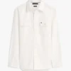 Regular Fit Overshirt i borstad twill Regular Fit Overshirt i borstad twill