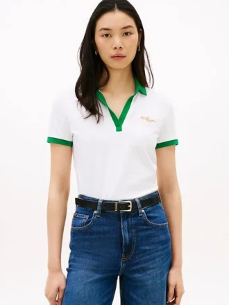 Regular Fit Polo med broderat logotyp