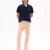 Regular Fit Polo med logotyp under kragen Regular Fit Polo med logotyp under kragen