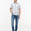 Regular Fit-randig oxfordskjorta