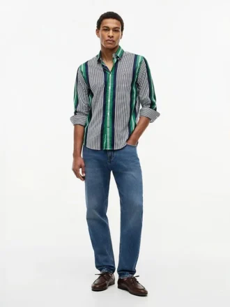 Regular Fit Retro Stripe All-Day Shirt