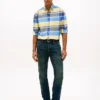 Regular Fit rutig stretch-oxfordskjorta Regular Fit rutig stretch-oxfordskjorta