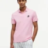 Regular Fit Script Monogram Pique Polo Regular Fit Script Monogram Pique Polo