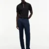 Regular Fit Smooth Cotton Zip Polo