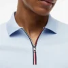Regular Fit Smooth Cotton Zip Polo