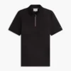 Regular Fit Smooth Cotton Zip Polo