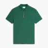 Regular Fit Smooth Cotton Zip Polo