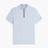 Regular Fit Smooth Cotton Zip Polo