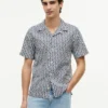 Regular Fit Solar Print Camp Shirt