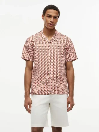 Regular Fit Solar Print Camp Shirt