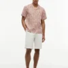 Regular Fit Solar Print Camp Shirt