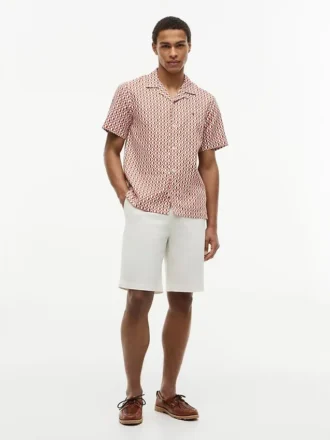 Regular Fit Solar Print Camp Shirt