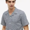 Regular Fit Solar Print Camp Shirt