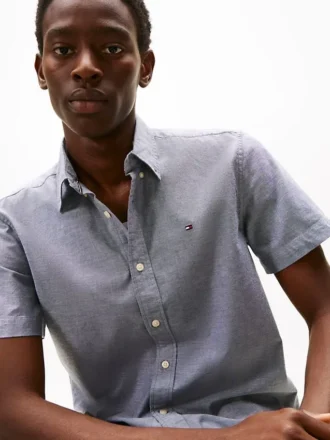 Regular Fit Stretch Oxford-skjorta