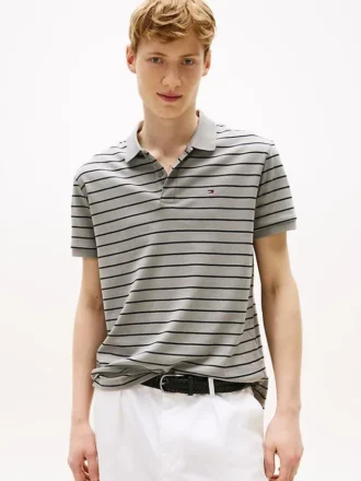 Regular Fit Stripe Cotton Polo