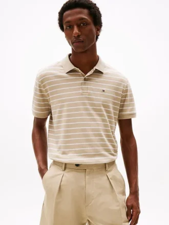 Regular Fit Stripe Cotton Polo
