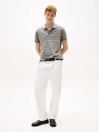 Regular Fit Stripe Cotton Polo