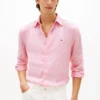 Regular Fit Stripe Linen Shirt Regular Fit Stripe Linen Shirt