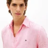 Regular Fit Stripe Linen Shirt Regular Fit Stripe Linen Shirt