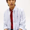 Regular Fit Stripe Stretch Oxford-skjorta Regular Fit Stripe Stretch Oxford-skjorta