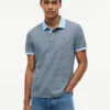 Regular Fit Striped Interlock Polo Regular Fit Striped Interlock Polo