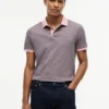 Regular Fit Striped Interlock Polo Regular Fit Striped Interlock Polo