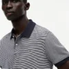 Regular Fit Striped Interlock Polo Regular Fit Striped Interlock Polo