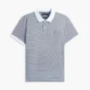 Regular Fit Striped Interlock Polo Regular Fit Striped Interlock Polo