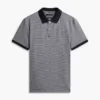Regular Fit Striped Interlock Polo Regular Fit Striped Interlock Polo