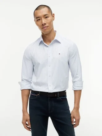 Regular Fit Striped TH Performance Shirt