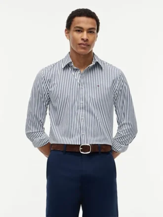 Regular Fit Striped TH Performance Shirt