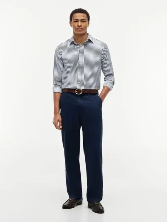 Regular Fit Striped TH Performance Shirt