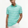 Regular Fit Striped Wicking Polo Regular Fit Striped Wicking Polo