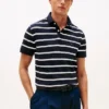 Regular Fit Striped Wicking Polo Regular Fit Striped Wicking Polo