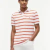 Regular Fit Striped Wicking Polo Regular Fit Striped Wicking Polo