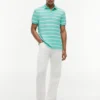 Regular Fit Striped Wicking Polo Regular Fit Striped Wicking Polo