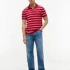 Regular Fit Striped Wicking Polo Regular Fit Striped Wicking Polo