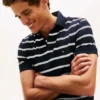 Regular Fit Striped Wicking Polo Regular Fit Striped Wicking Polo