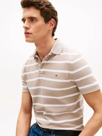 Regular Fit Striped Wicking Polo