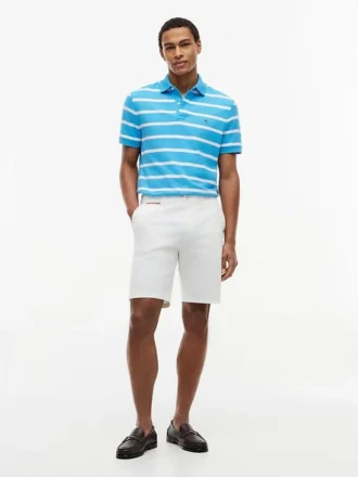 Regular Fit Striped Wicking Polo