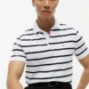 Regular Fit Striped Wicking Polo Regular Fit Striped Wicking Polo