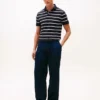 Regular Fit Striped Wicking Polo Regular Fit Striped Wicking Polo