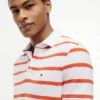 Regular Fit Striped Wicking Polo Regular Fit Striped Wicking Polo