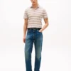 Regular Fit Striped Wicking Polo Regular Fit Striped Wicking Polo